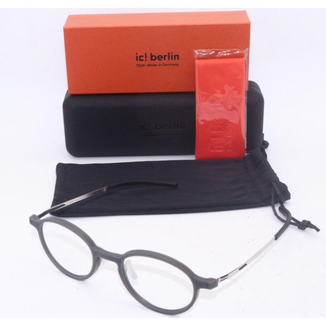 IC Berlin Model Zhen Grey HD Rough Frames Eyeglasses 47-21