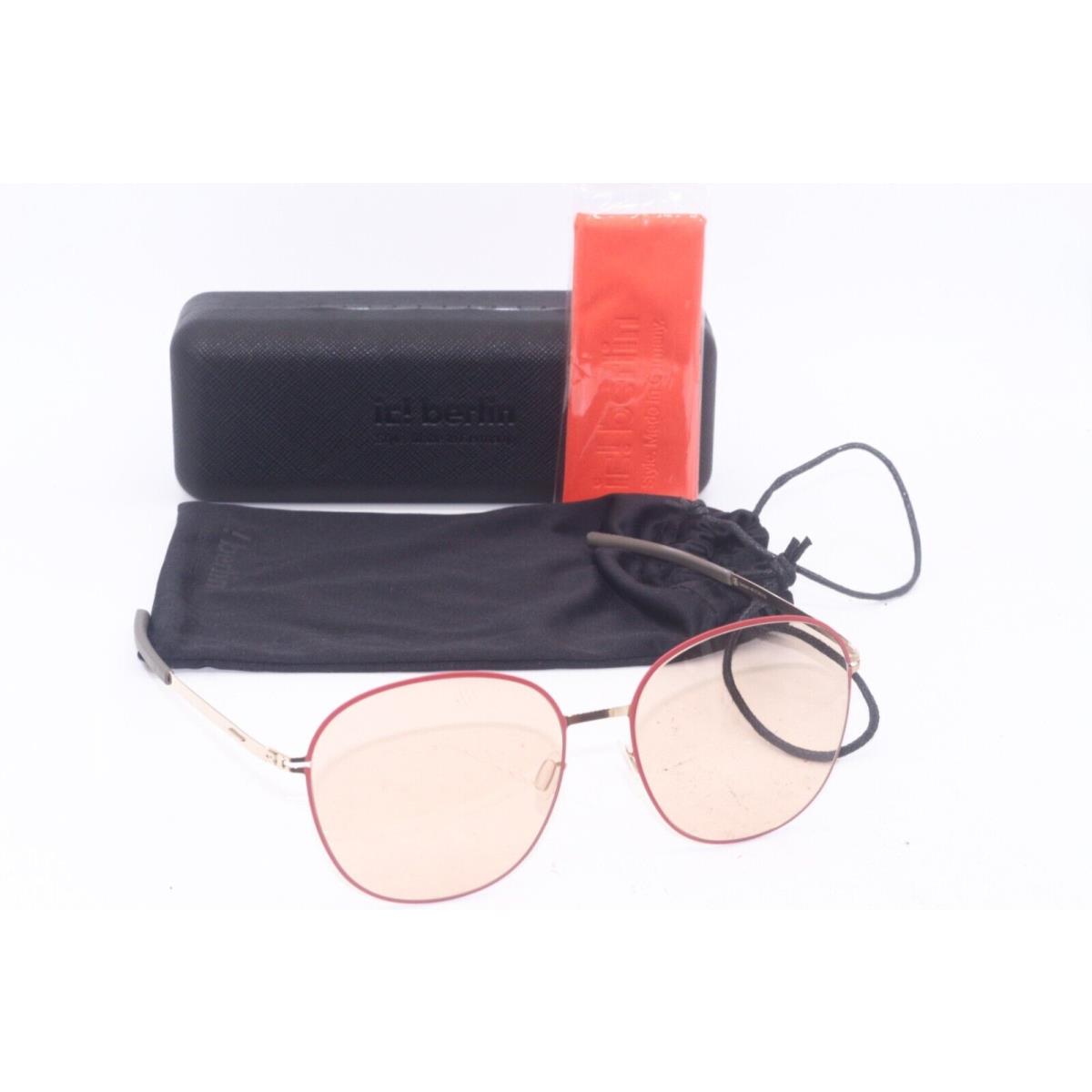 IC Berlin Model Coho Rogochi Red Gold Sunglasses 57-15