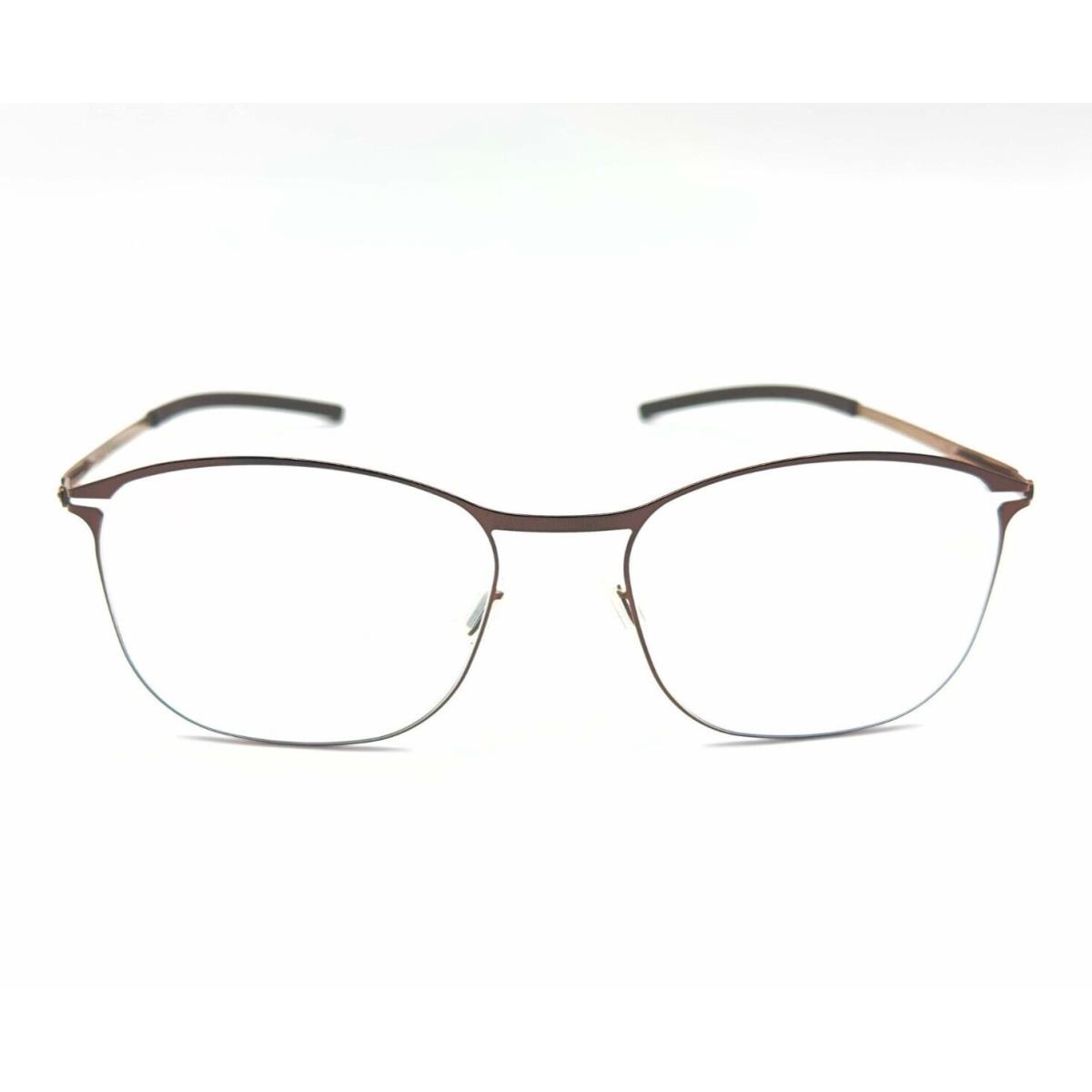 ic Berlin Sahel Eyeglasses Shiny Copper:nougat:rx-clear:flex 52mm