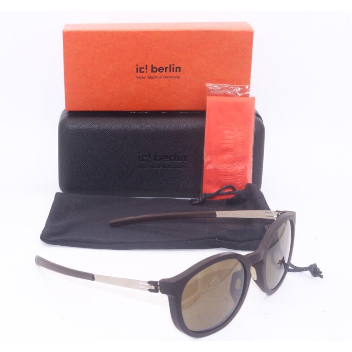 IC Berlin Model Julika Bronze Black Frames Sunglasses 50-23