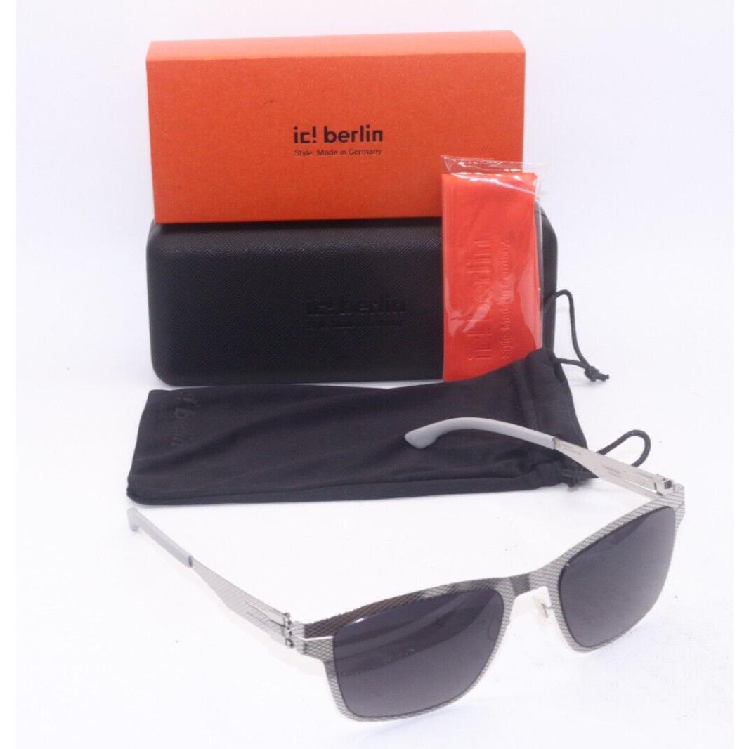 IC Berlin Model Hasenheide Chrome Grid Frames Sunglasses 56-19