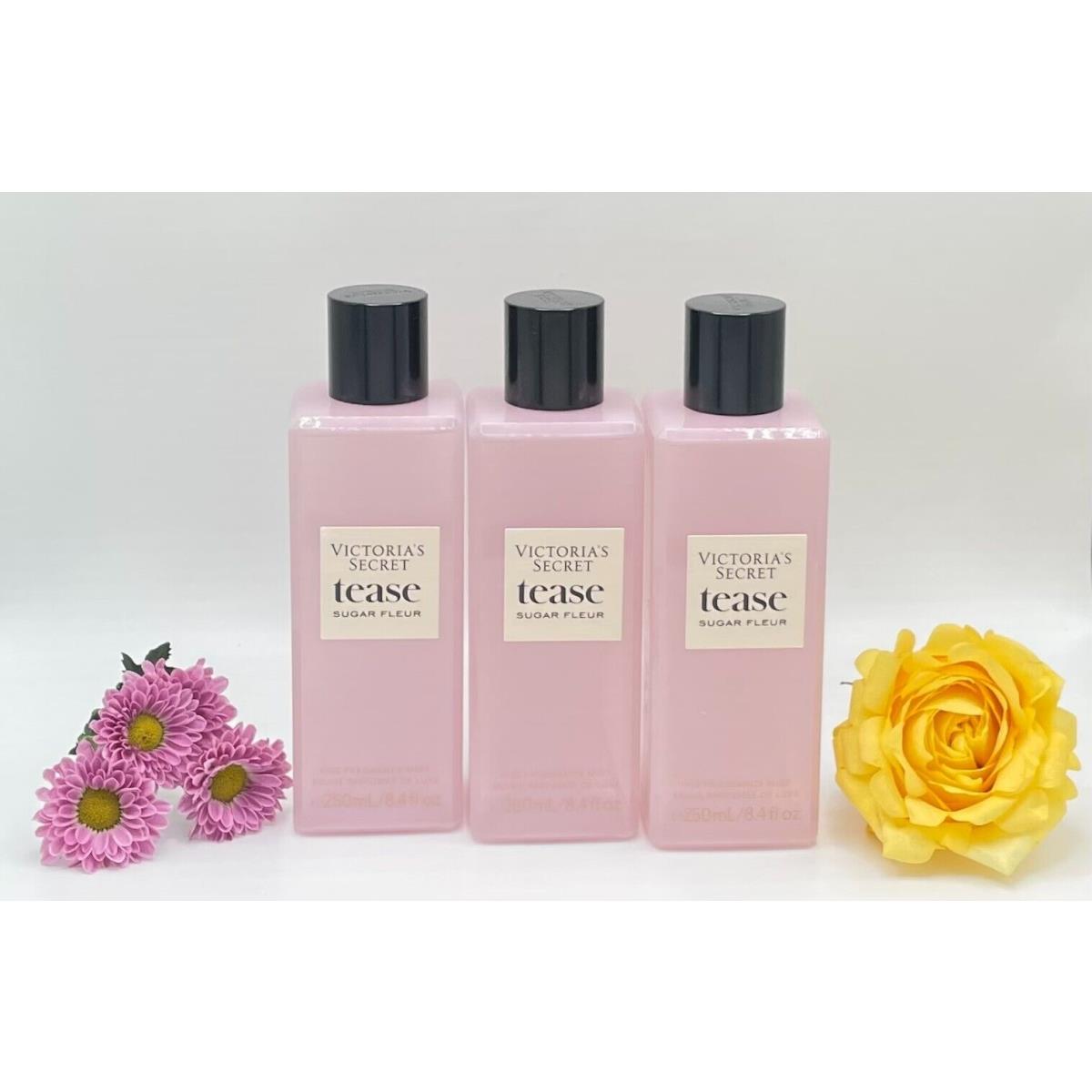 Lot of 3 Victoria`s Secret Tease Sugar Fleur Fine Fragrance Mist 8.4 fl oz