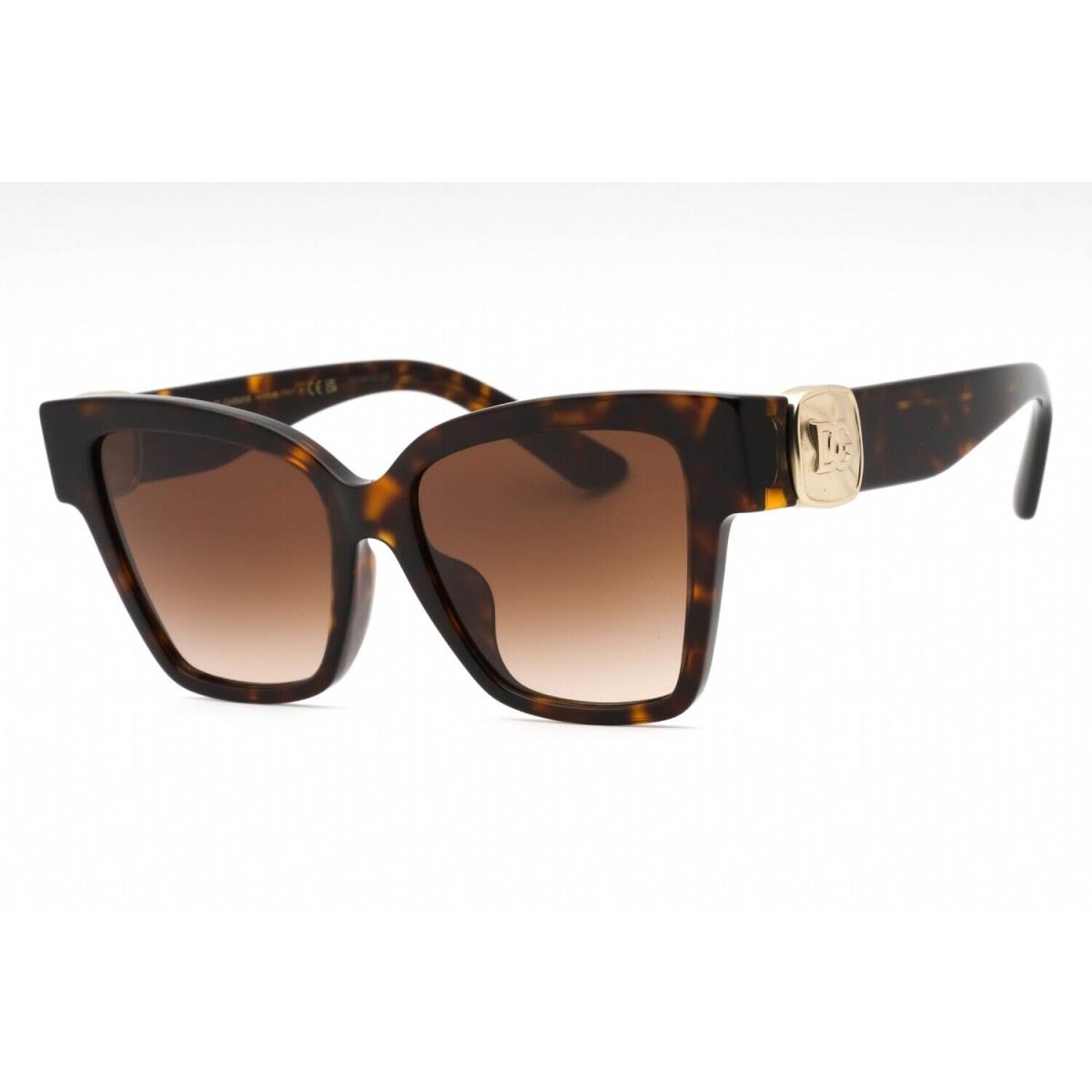 Dolce Gabbana DG4470F 502/13 Sunglasses Tortoise Frame Brown Gradient