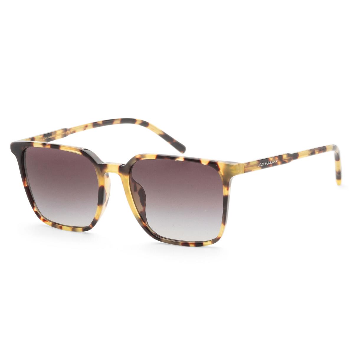 Dolce Gabbana Men`s 56mm Yellow Havana Sunglasses DG4424F-512-8G-56