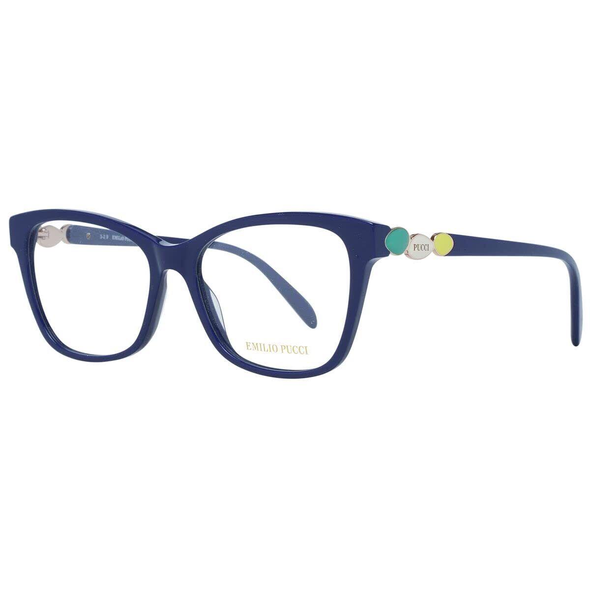 Emilio Pucci EP-5150 090 Shiny Blue Eyeglasses 54/16/140