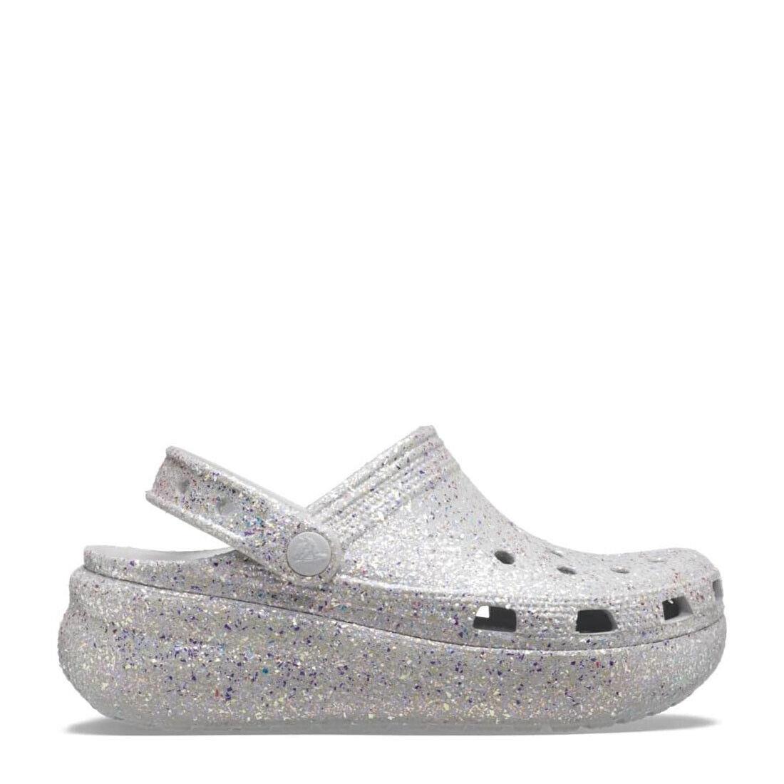 Crocs 207834-ATMT Cutie Crush Glitter Atmosphere/multi Kid Clog - grey