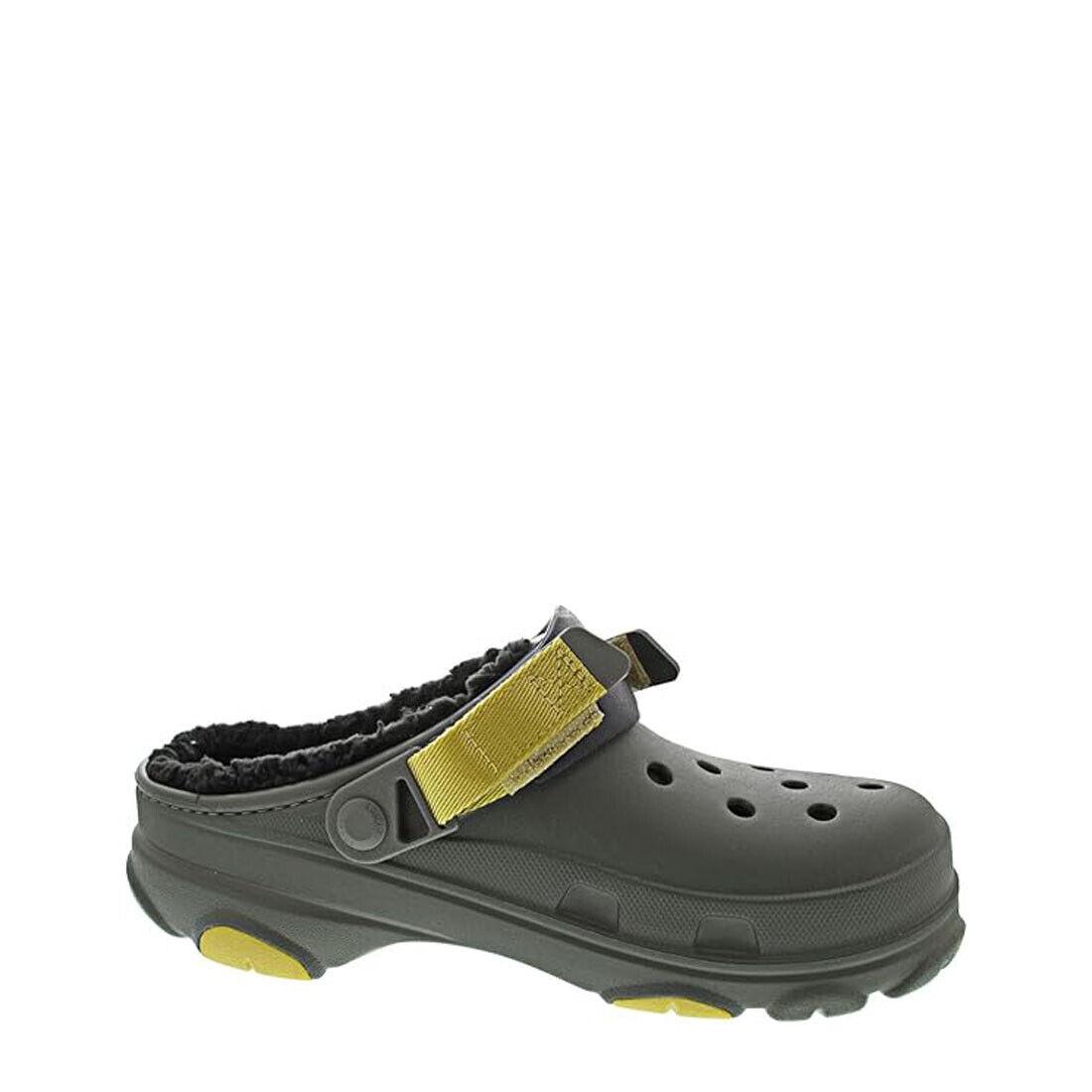 Crocs Unisex-adult All Terrain Lined Clogs Dusty Olive 207936-DUOV