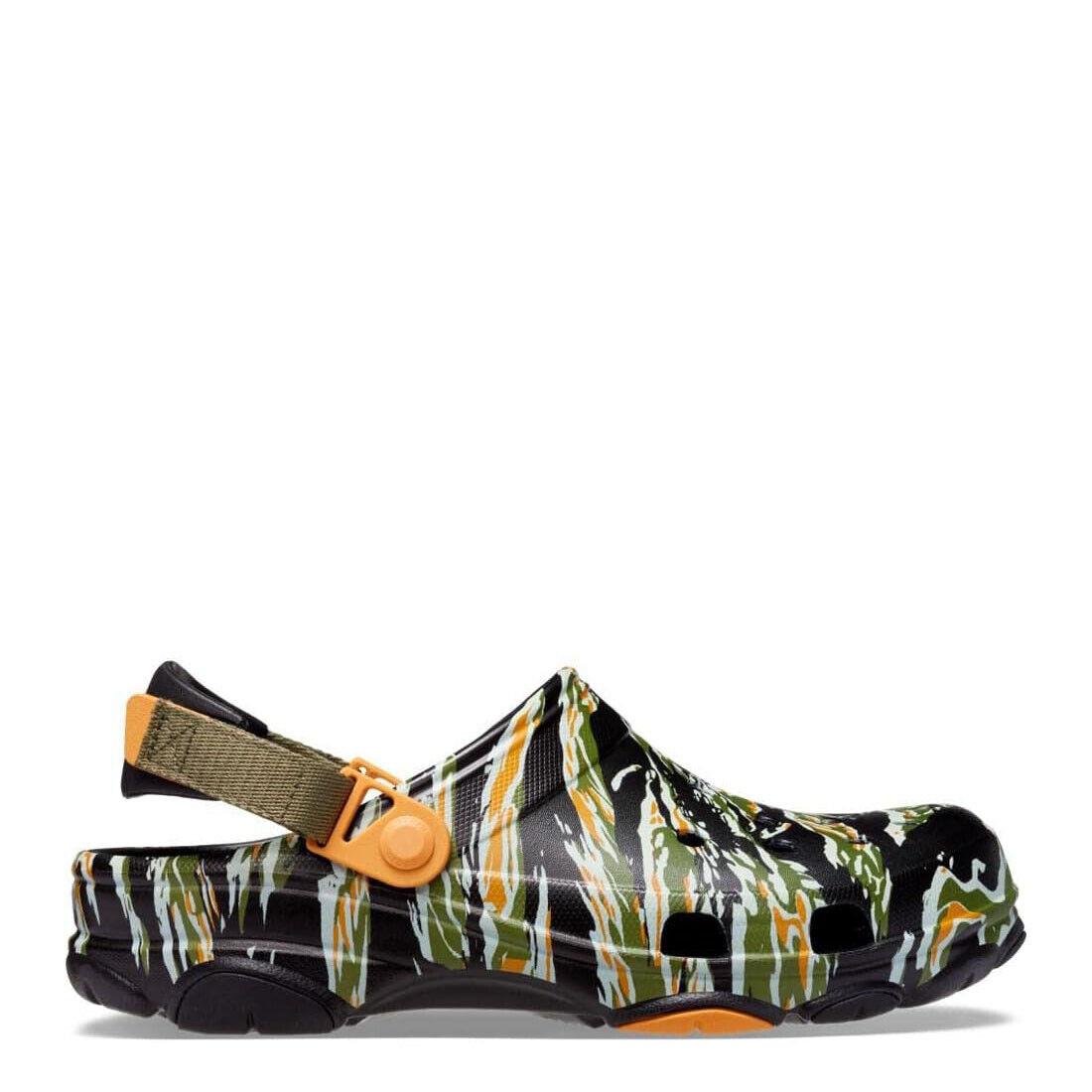 Crocs 208062-BKMI Unisex-adult All-terrain Camo Clog in Black/multi