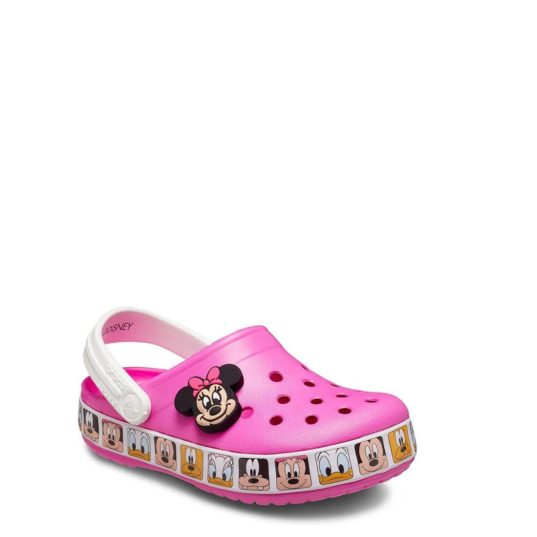 Crocs Kid`s Disney Clog Mickey Mouse and Minnie Mouse Shoes 207720-ELPK - Pink