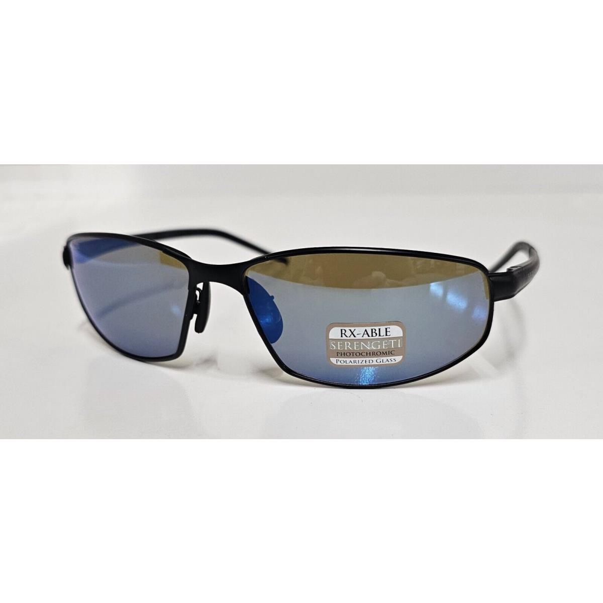 Serengeti 8260 Granada Sunglasses Satin Black 555NM Polarized Glass Lens