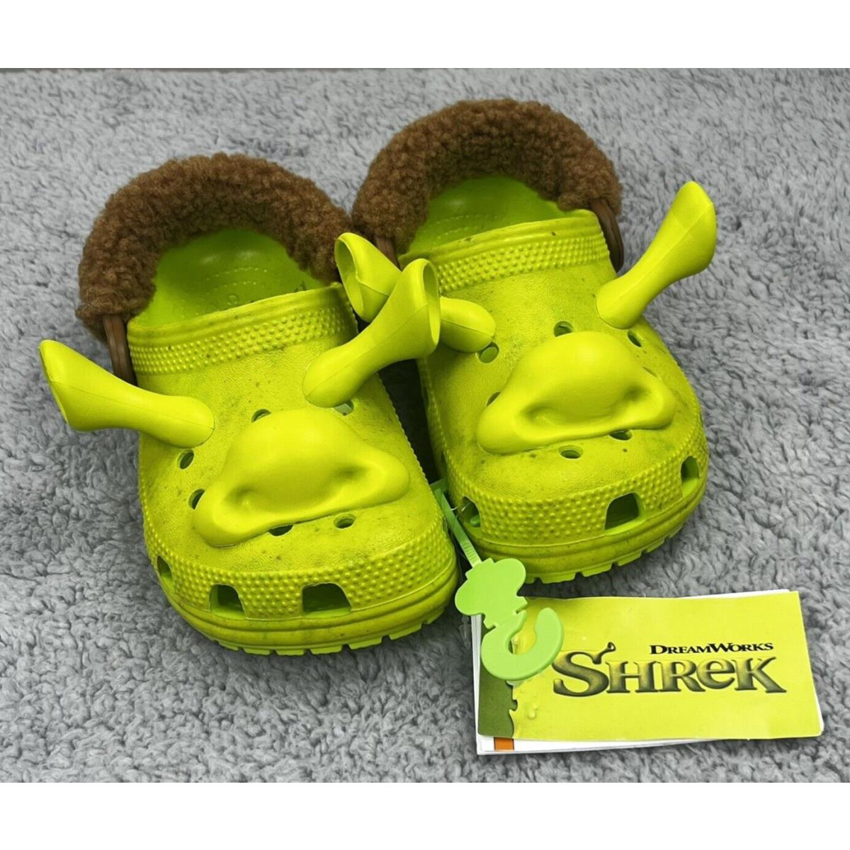 Shrek Crocs Classic Clog Child C11 Shoe Lime Green 209378-3TX