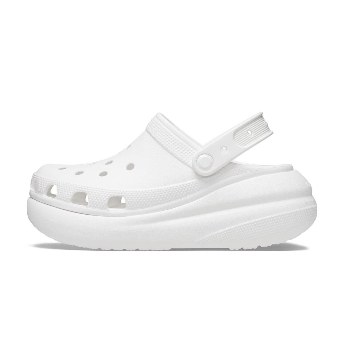 Crocs Classic Mega Crush Clog Slip on Shoes Size Women 9 / Men 7 - White