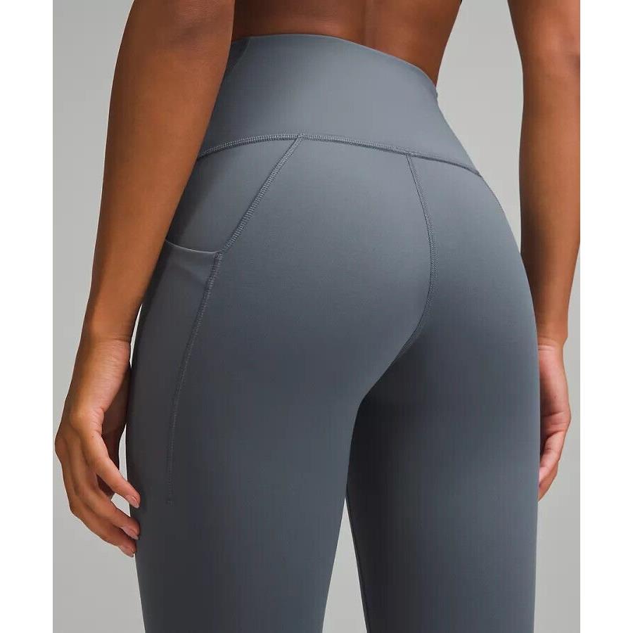 Lululemon Wunder Train High-rise Tight with Pockets 25 Choose Your Size Oil Grey