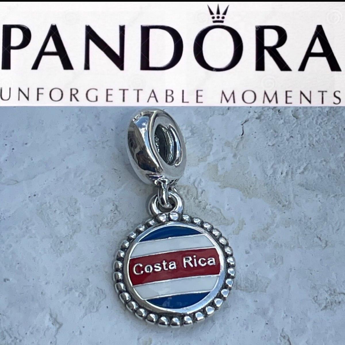 Pandora Costa Rica Flag Country Exclusive Dangle Charm