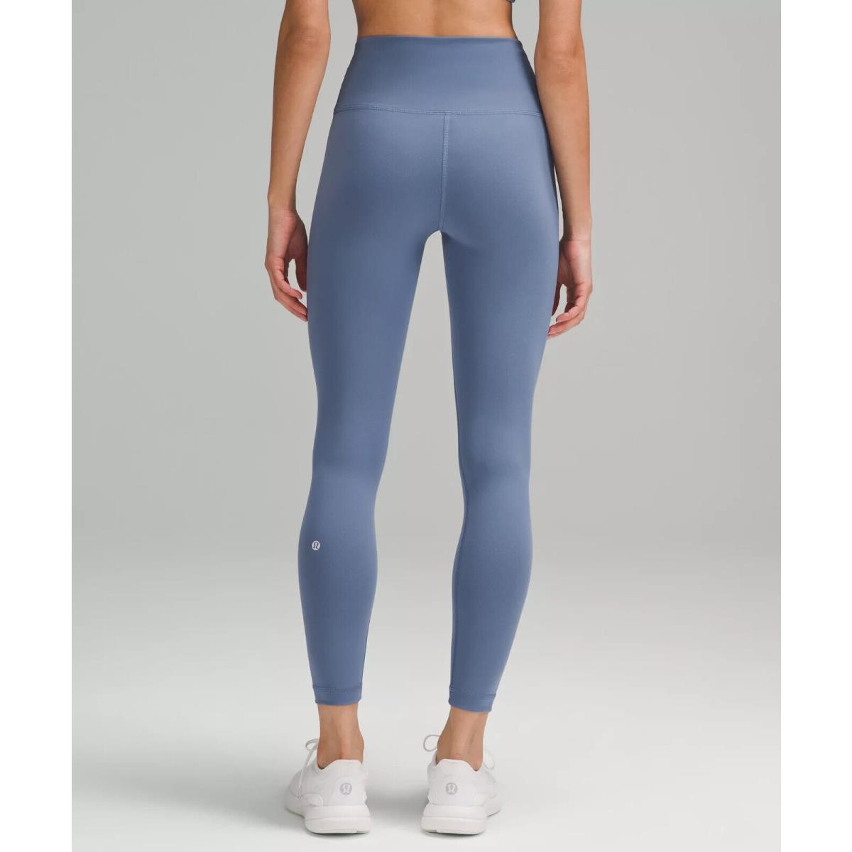 Lululemon Wunder Train Tight 25 HR Misty Glade Light Blue Sz 8