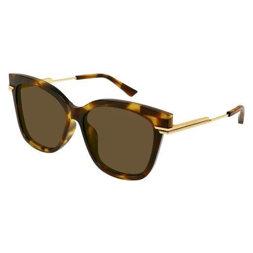 Bottega Veneta BV1296SA Sunglasses 002 Havana