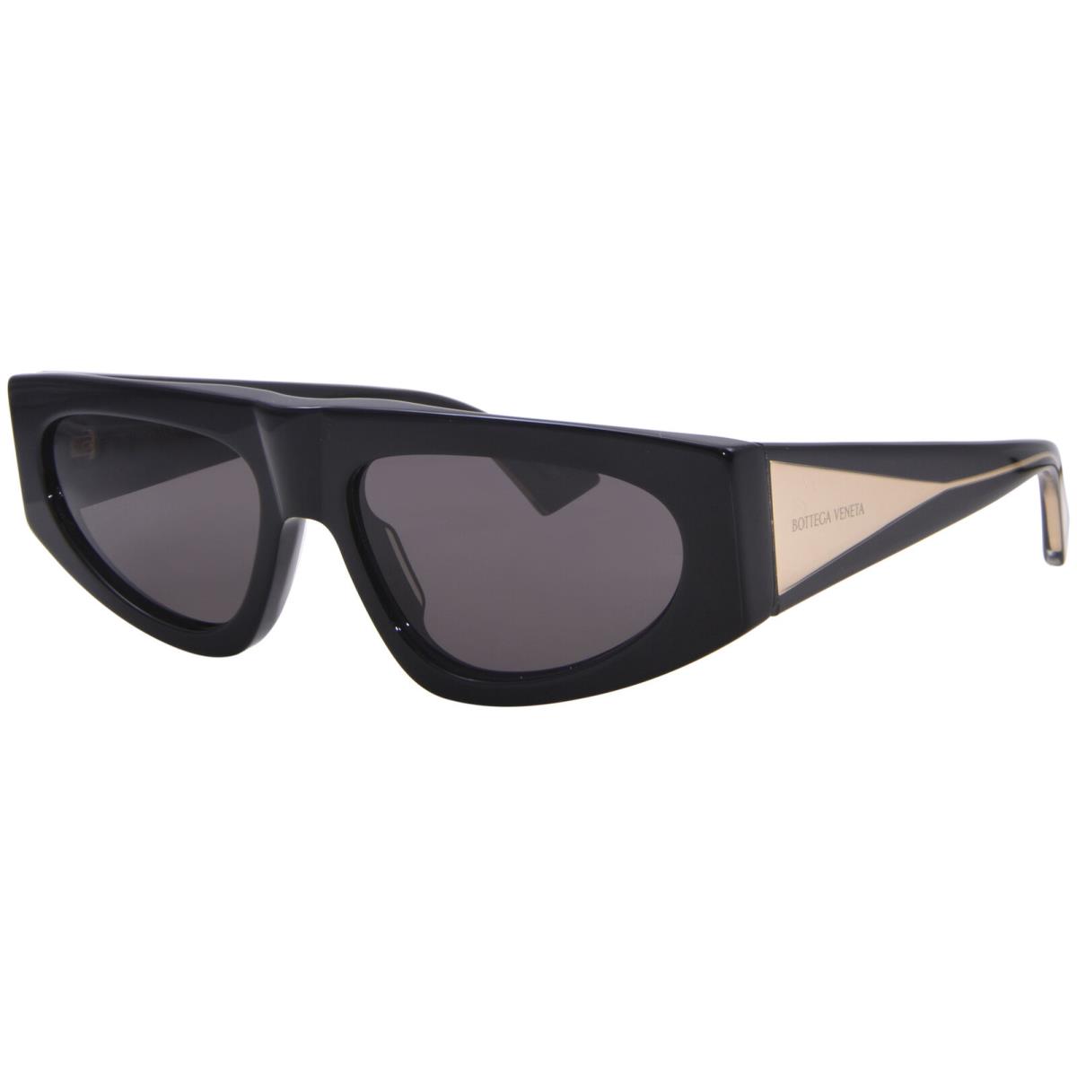 Bottega Veneta BV1277S 001 Sunglasses Women`s Black/gold/grey Cat Eye 57mm