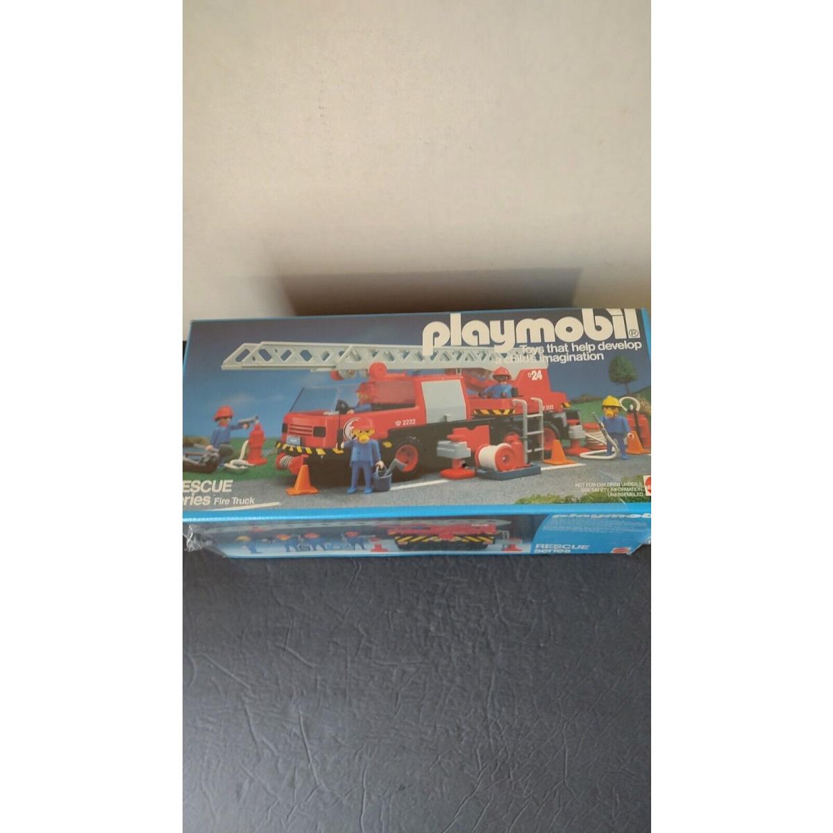 Vintage 1984 Playmobil Rescue Series Fire Truck