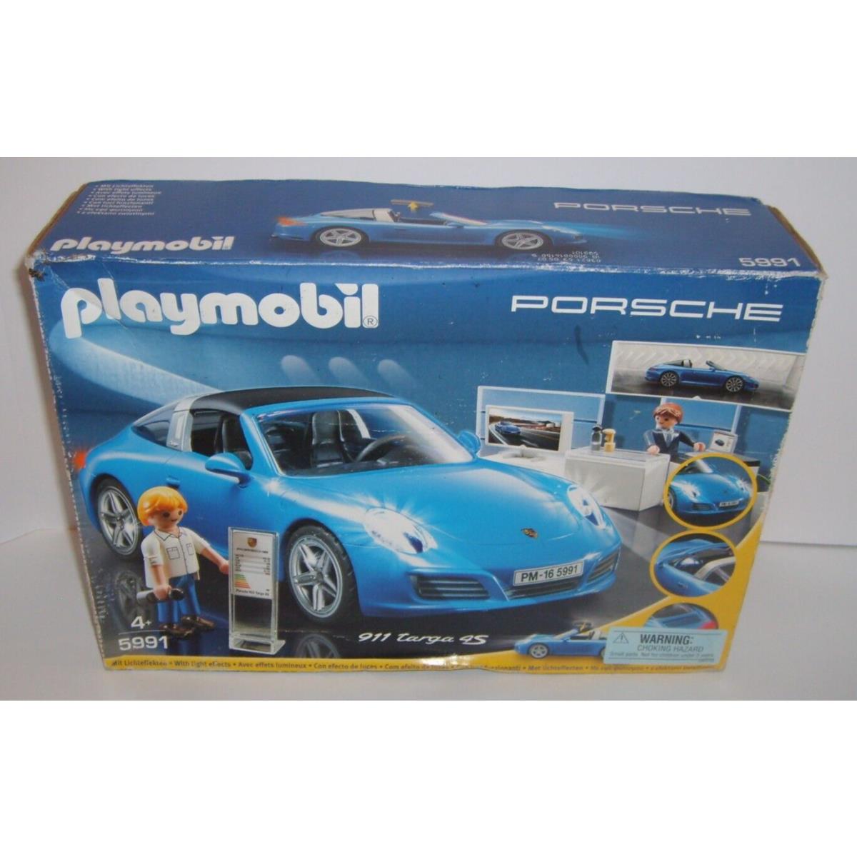 Playmobil Porsche 911 Targa 4S + Dealership Set 5991 Retired