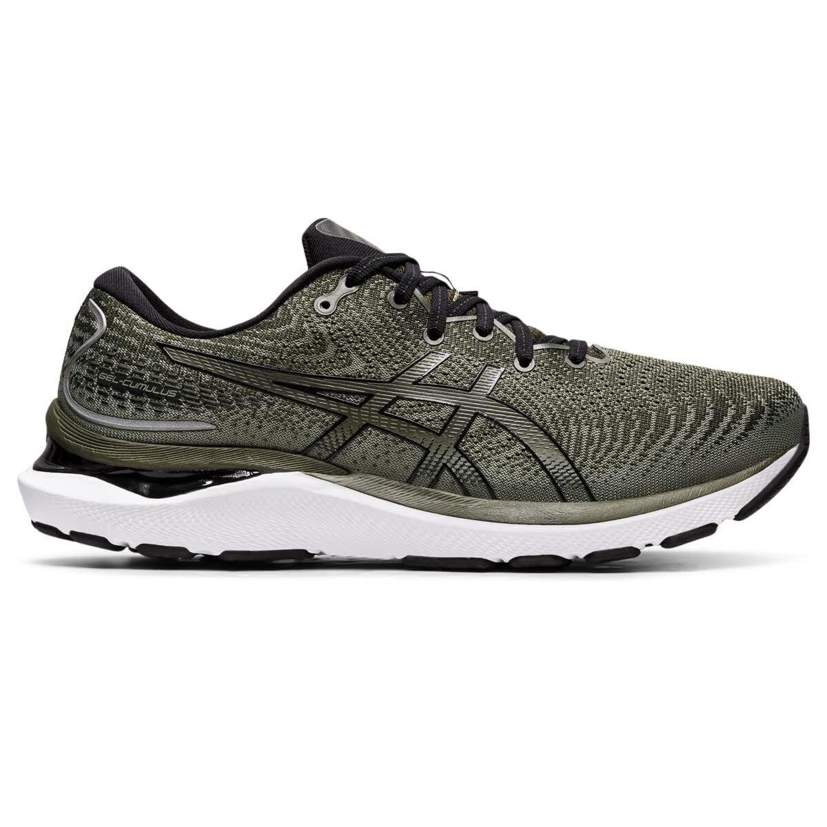 Asics Men`s Gel-cumulus 24 Running Shoes 8 Olive Canvas/black