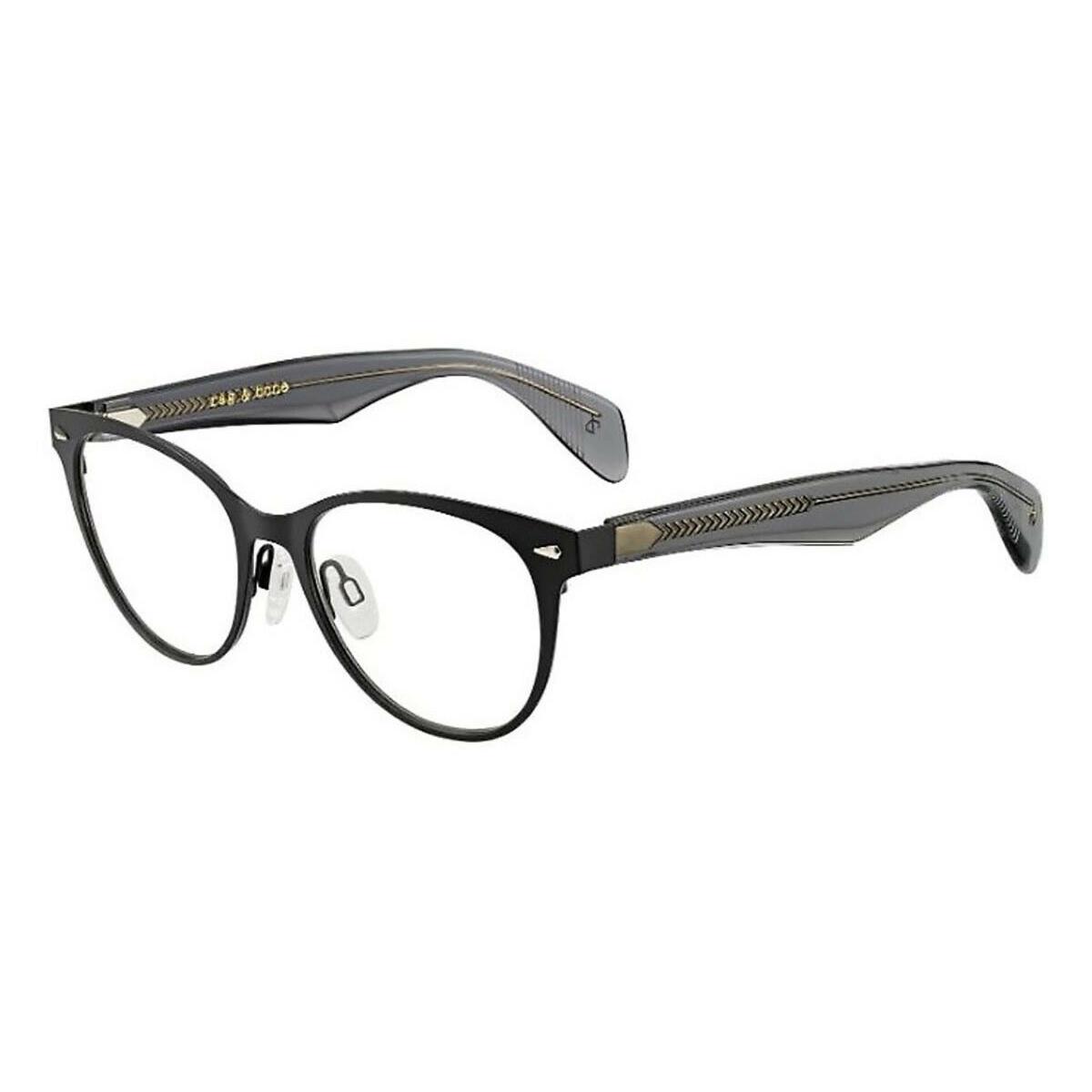 Rag Bone Rnb 3002 003 Matte Black Eyeglasses 50mm Frame