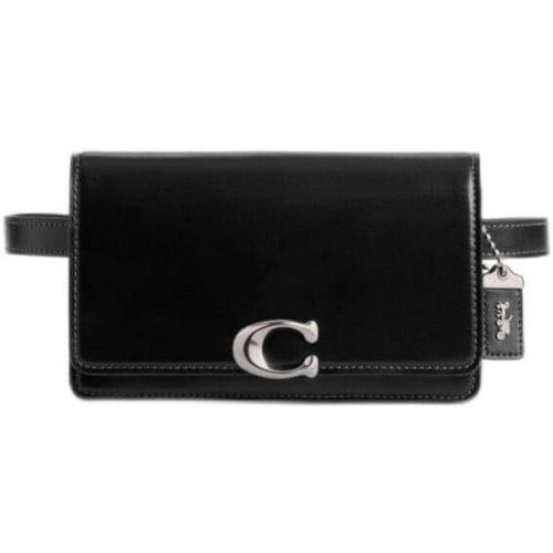 Coach CM433 Bandit Card Case Belt Bag Silver Black Not From AN Outlet Dust Cover