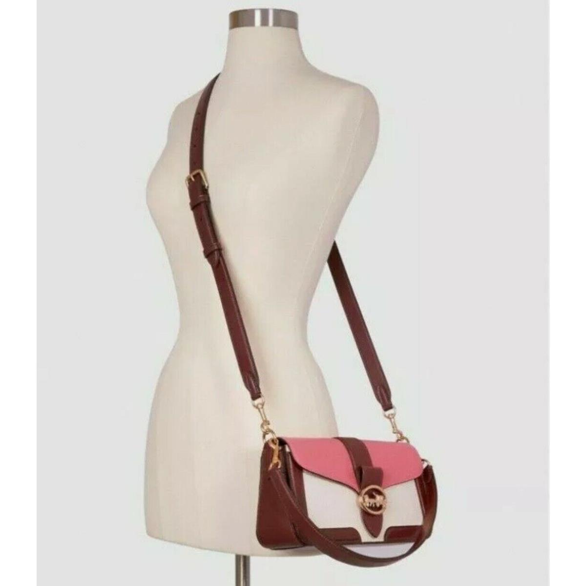 Coach Georgie Shoulder Bag Crossbody in Colorblock Leather