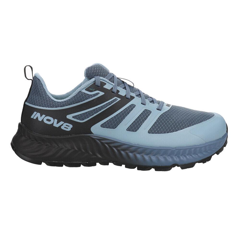 Inov-8 Trailfly Trail Running Mens Black Blue Sneakers Athletic Shoes 001148-B