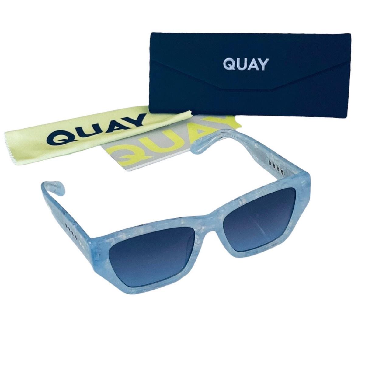 Quay No Apologies Sunglasses Artic Tort Frame Blue Gradient Lens Limited Edition