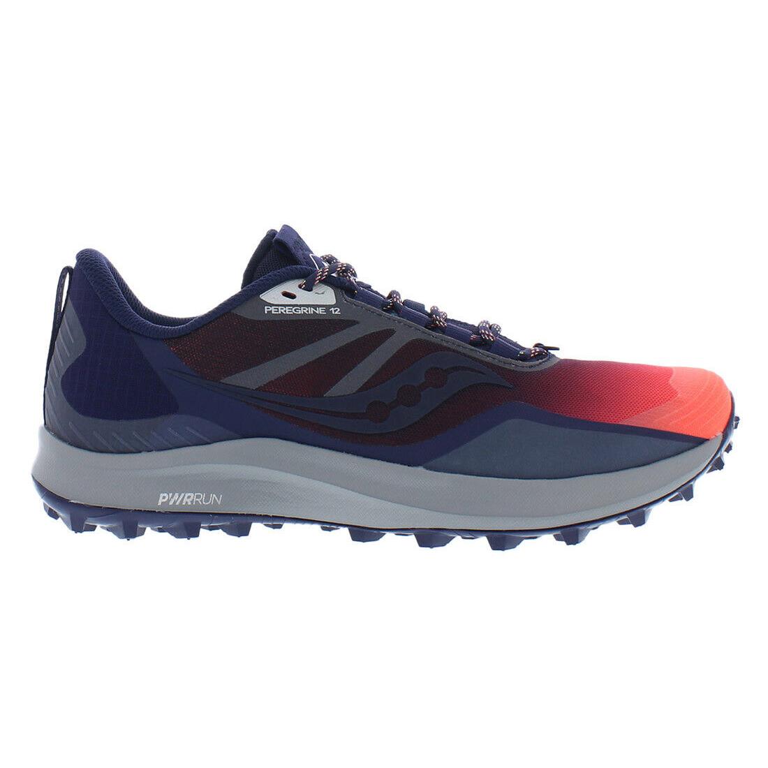 Saucony Peregrine 12 Mens Shoes - Navy/Orange