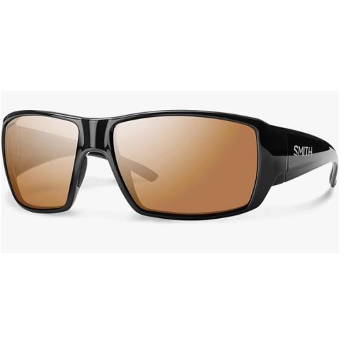 Smith Guides Choice Sunglasses-black-glass Polarchromic Copper Mirror Lens