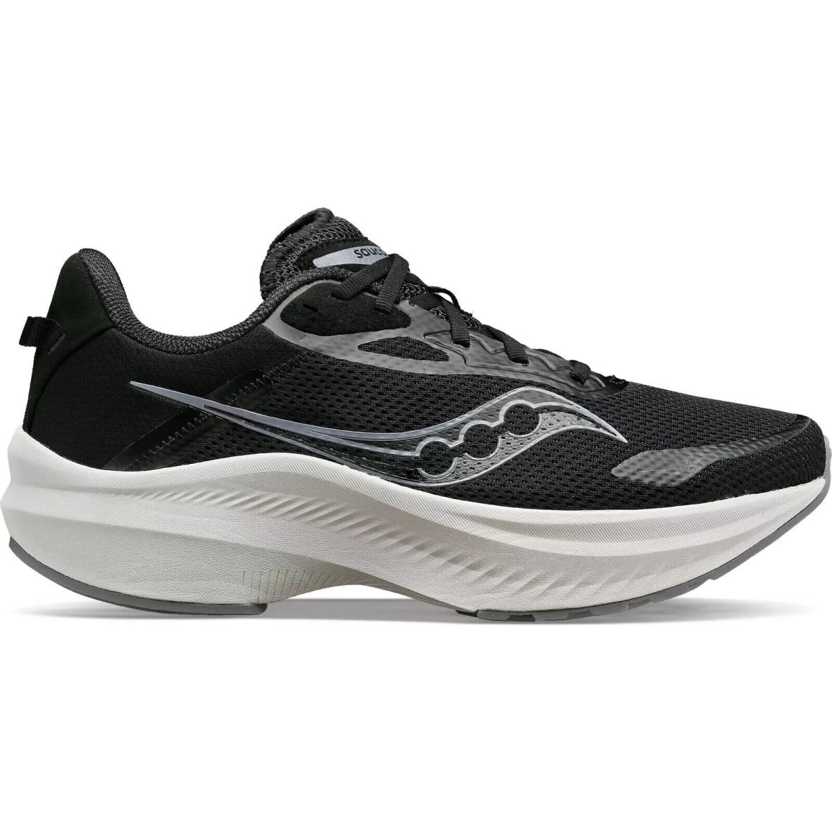 Saucony Men`s S20826-05 Axon 3 Running Sneaker Shoes Black/white 9 M US - Black/White