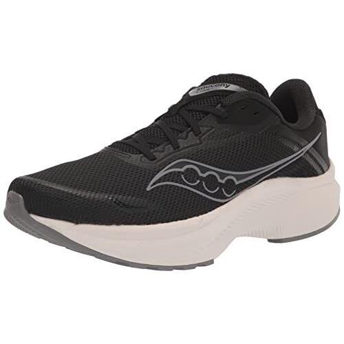 Saucony Men`s Axon 3 Sneaker Black/white 12.5