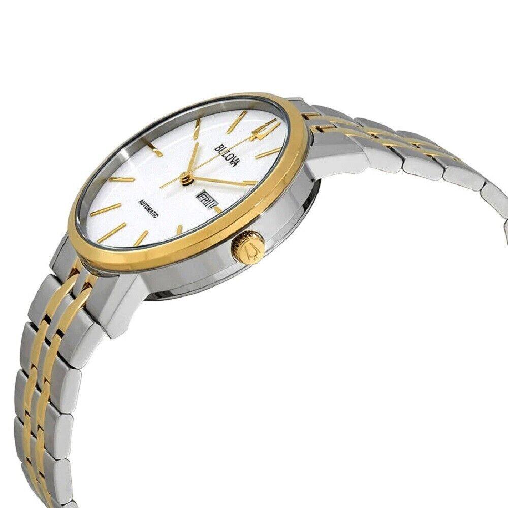 Bulova 98C130 42mm Two-tone Gold Men`s Two-tone Classic Automatic Watch