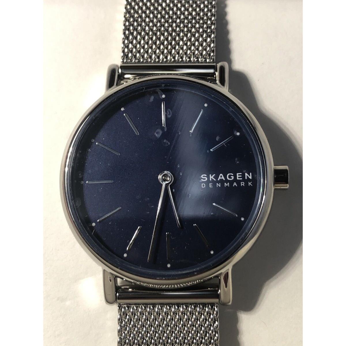 Skagen Signatur SKW2759 Women s Silver Blue Japan Movement Strap Wristwatch