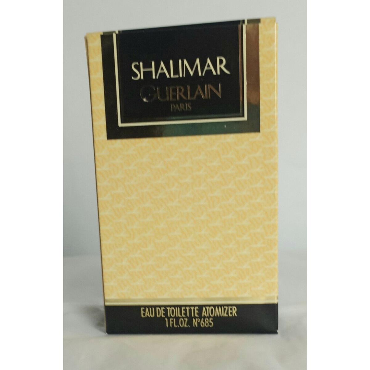 Vintage Shalimar Guerlain Paris EU DE Toilette Atomizer 1 Fl.oz. 30ml No685