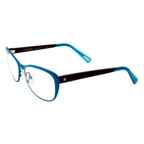 Lanvin VLN058-0MCT-54 Blue Black Eyeglasses