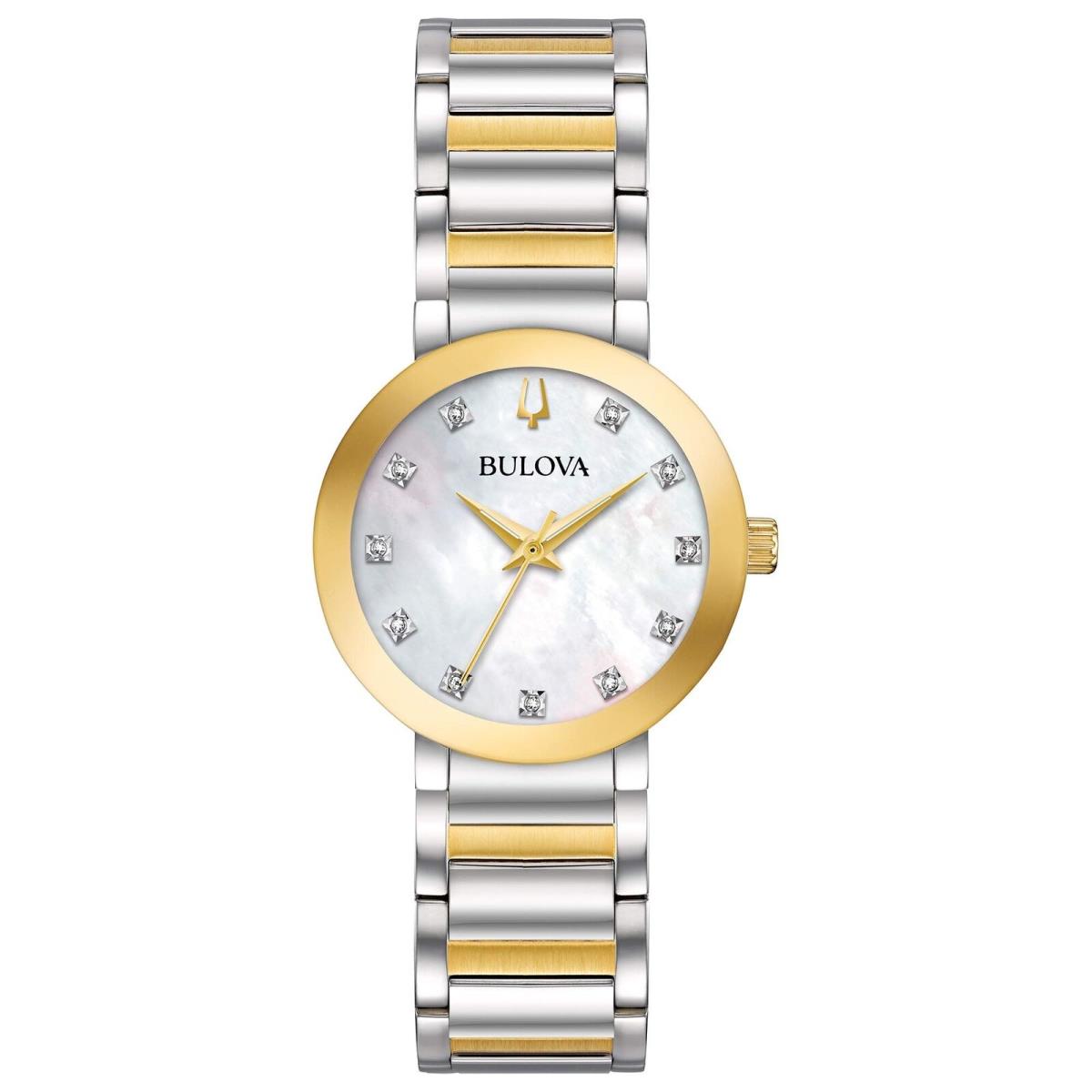 Bulova Futuro Two-tone Crystal Ladies Watch 98P180