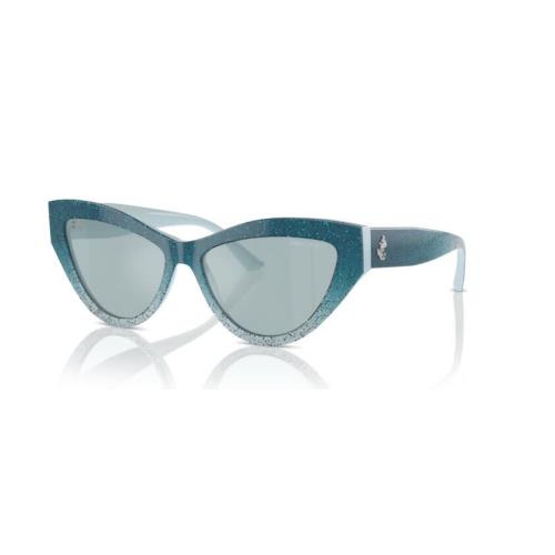 Women`s Jimmy Choo 5004 Azure Gradient Glitter 50497C Sunglasses 55mm