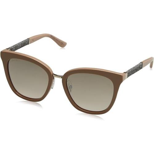 Jimmy Choo Women`s Cat Eye Sunglasses Fabry/s 0KDZ/NQ Beige 53mm