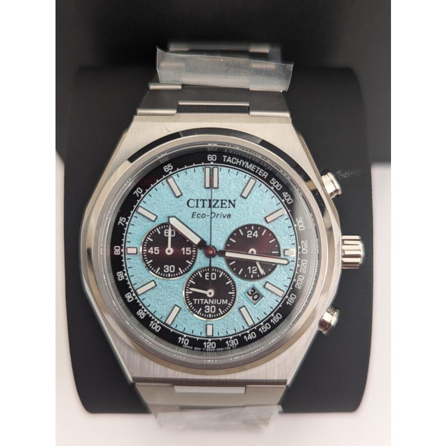 Citizen Super Titanium Sapphire Forza Chronograph Blue Dial Watch CA4610-85M