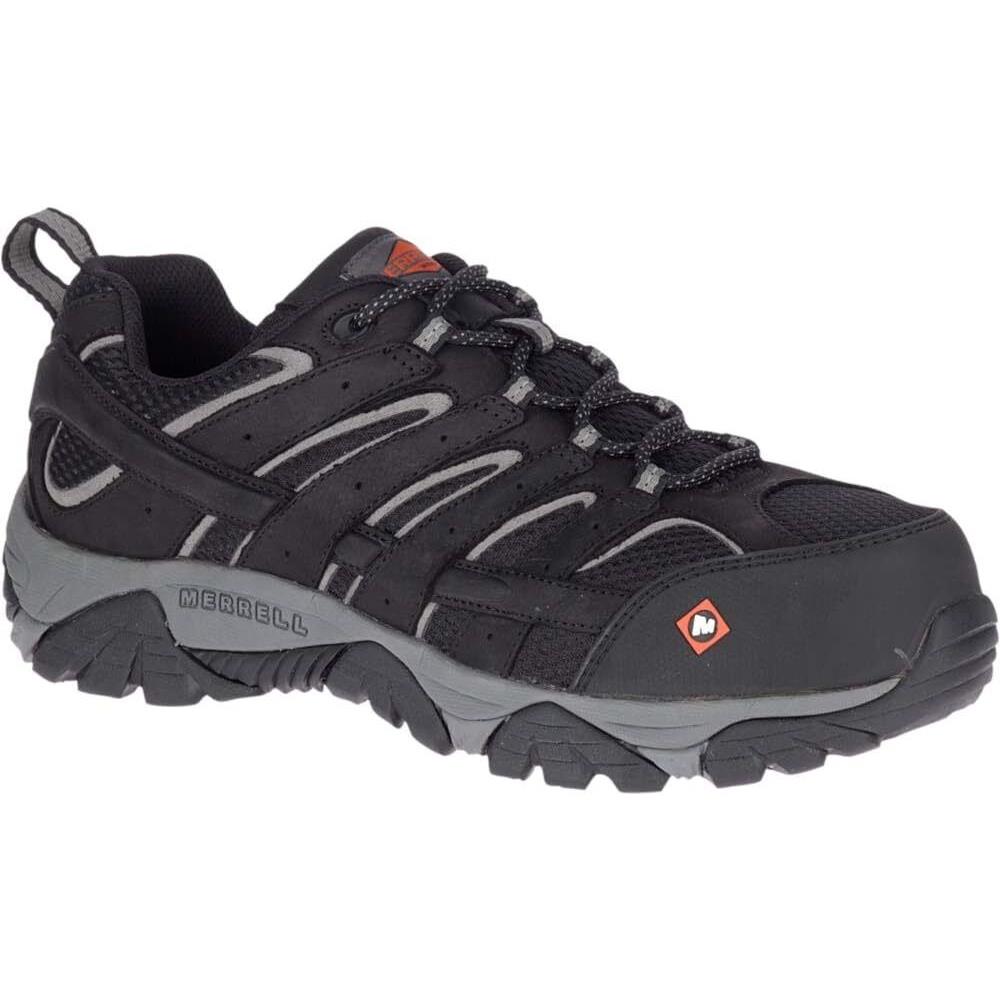 Merrell Men`s Moab Vertex Vent Composite Toe Industrial Shoe - Black