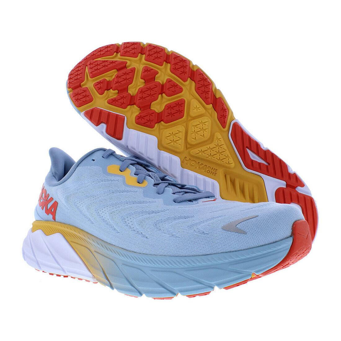 Hoka One One Arahi 6 Mens Shoes - Summer Song/Mountain Spring, Main: Orange