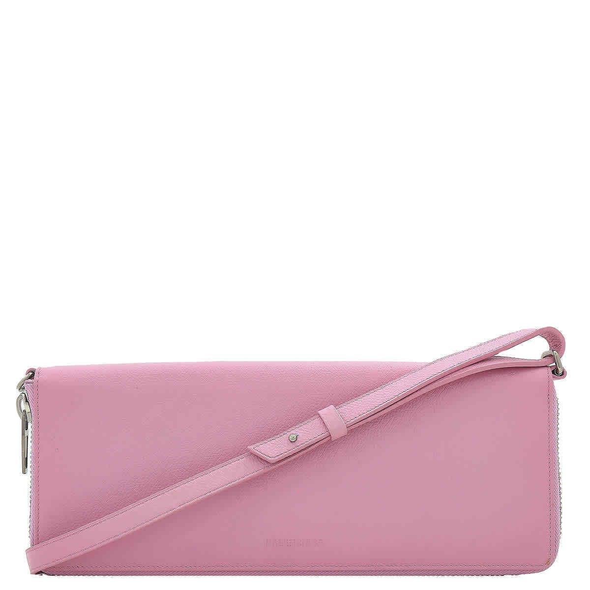 Balenciaga Rose Leather Leash Clutch Bag 658781 2UQJY 5806