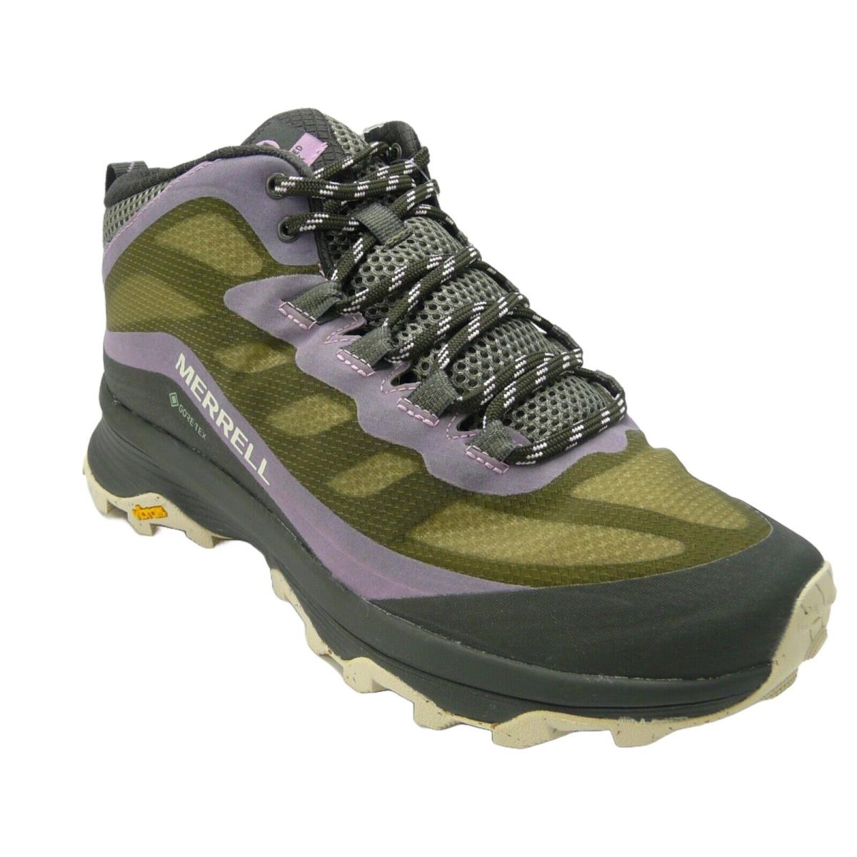 Merrell Moab Speed Women`s Mid Gtx Hiking Shoes Lichen US 9 - Multi