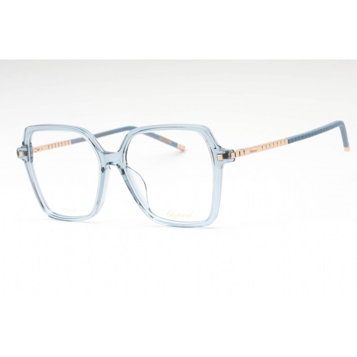 Chopard Women`s Eyeglasses Transparent Blue Plastic Butterfly Frame VCH348M 06NA