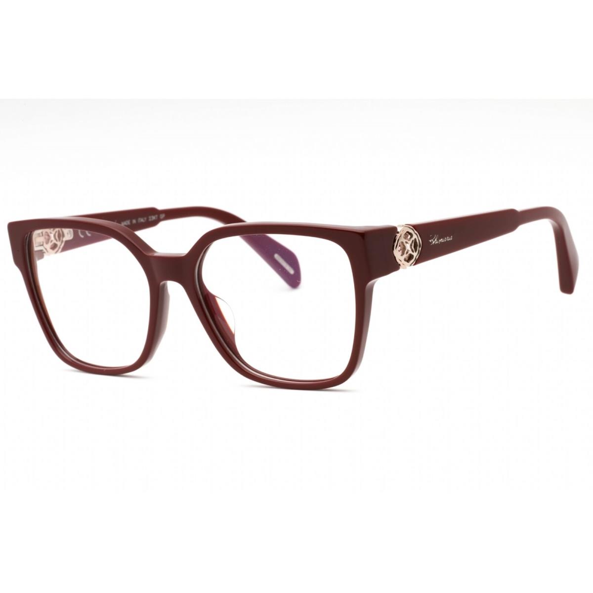 Chopard Women`s Eyeglasses Burgundy Plastic Square Full Rim Frame VCH324S 0G96