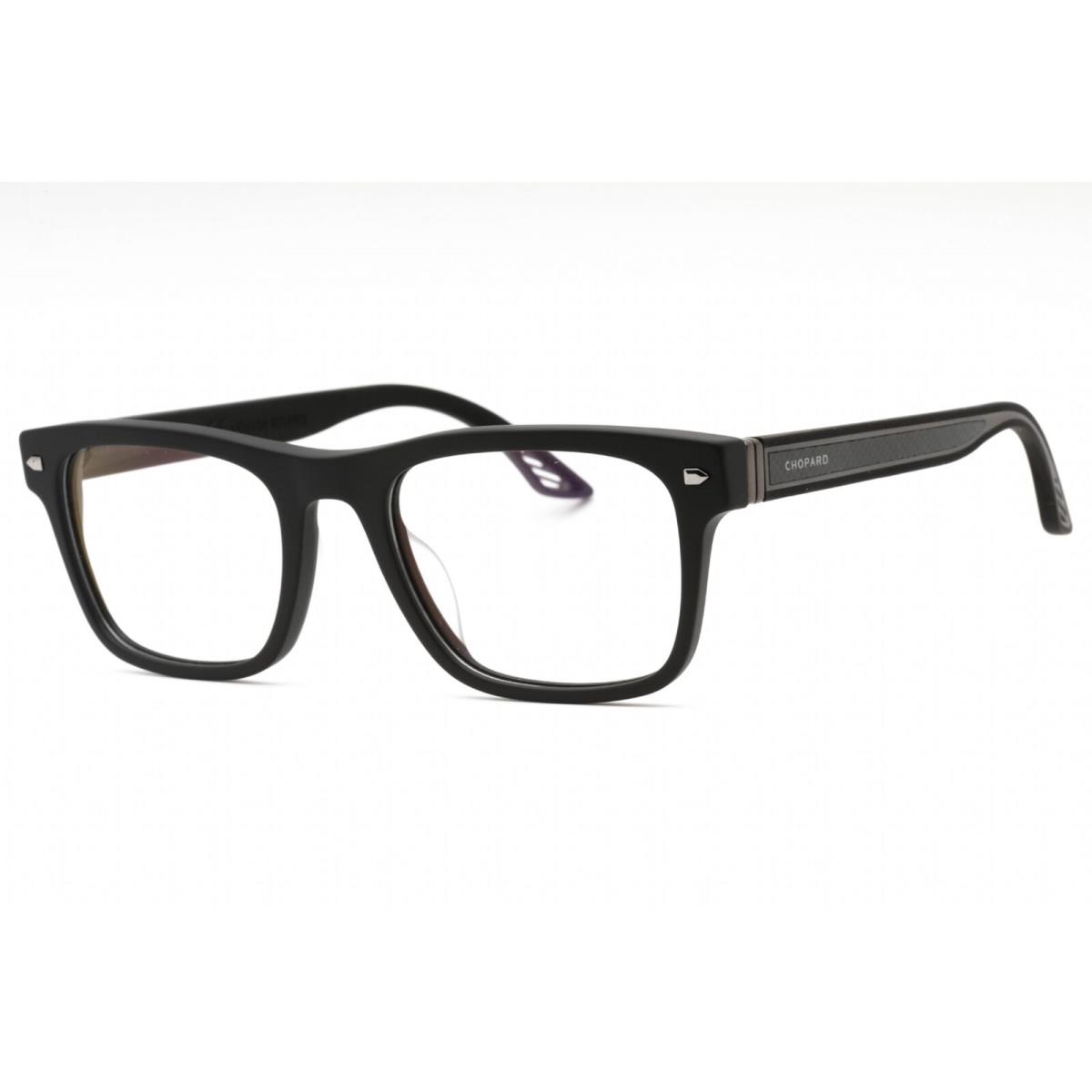 Chopard Men`s Eyeglasses Black Plastic Rectangular Full Rim Frame VCH326 0703