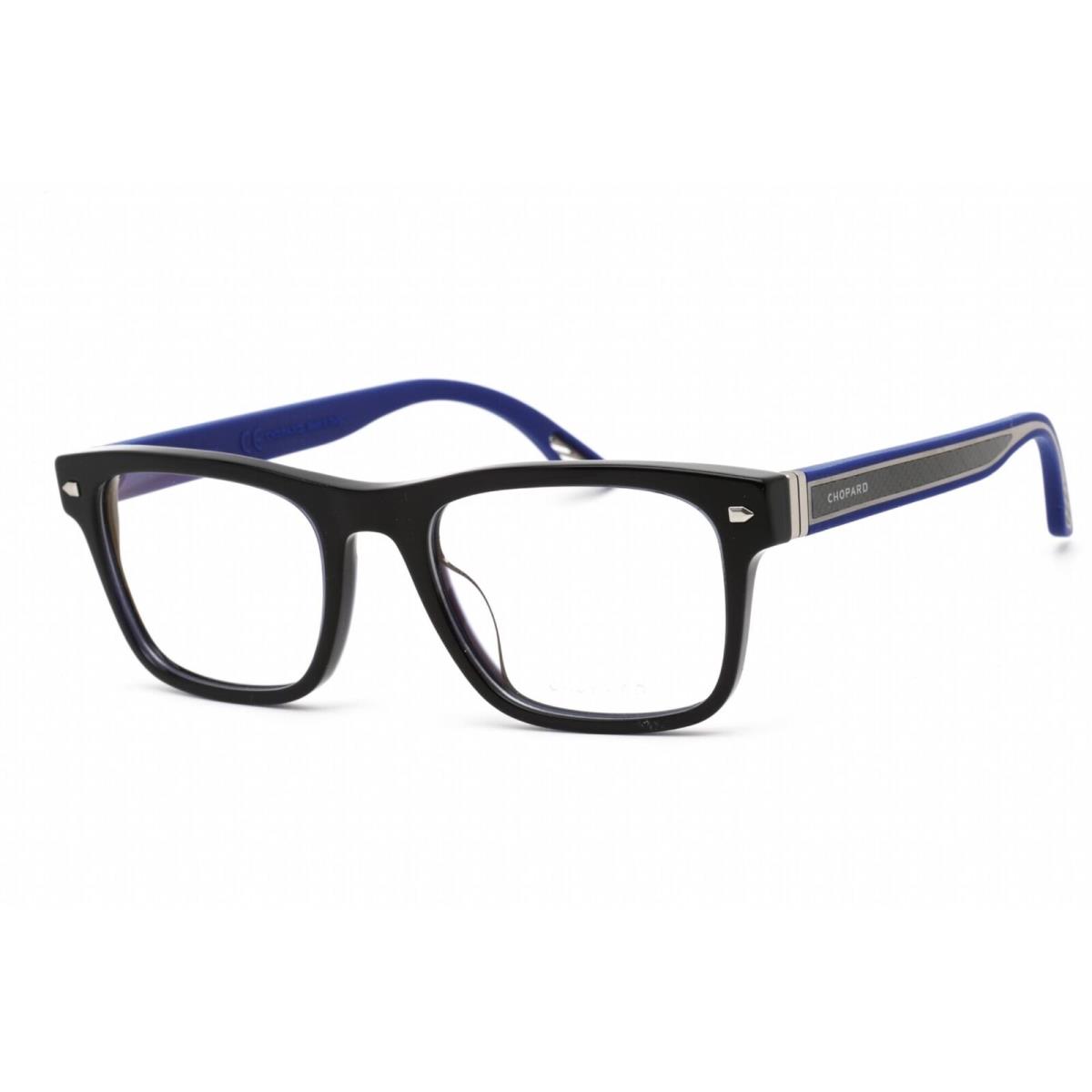 Chopard Men`s Eyeglasses Full Rim Black and Shiny Opaline Blue Frame VCH326 0956