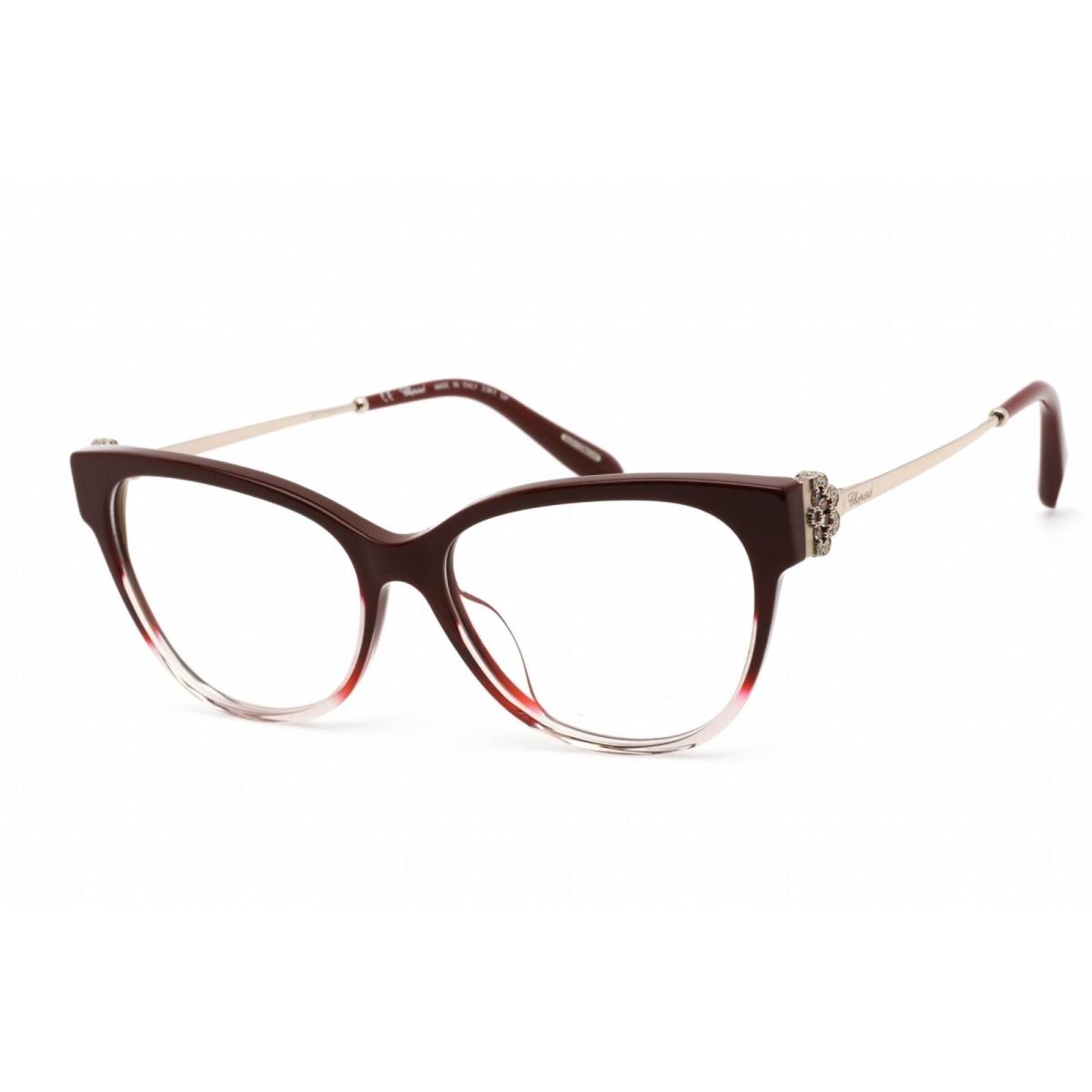 Chopard Women`s Eyeglasses Shiny Red Gradient and Light Pink Frame VCH325S 0AQ8